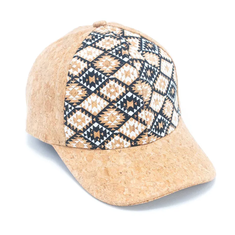 Corkadia Cork baseball cap showing natural cork texture and adjustable back closure