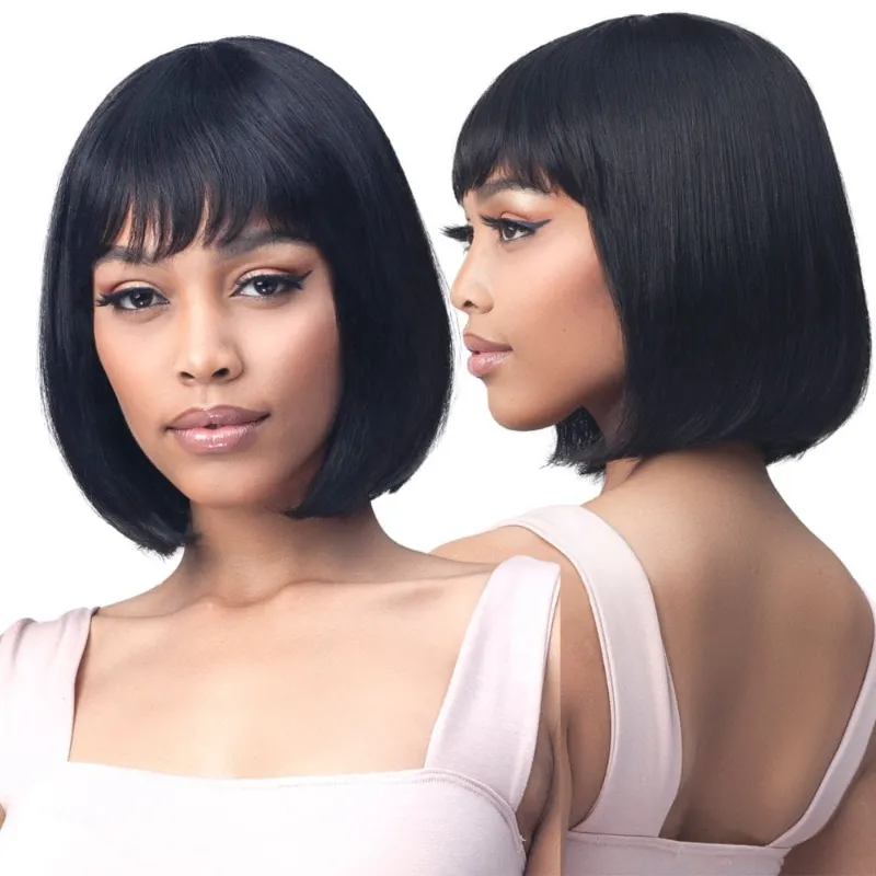 Hairsofly Shop Bobbi Boss Soft Bang Series Human Hair Wig MH1272 Dany