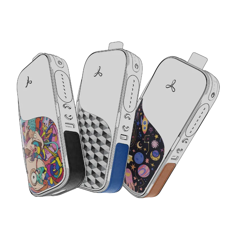 Airvape Signature Skins printed artwork applied to front and back plates