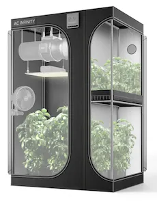 Mass Hydroponics AC INFINITY CLOUDLAB 743D 2-in-1 advance grow tent with dual chambers and mylar interior