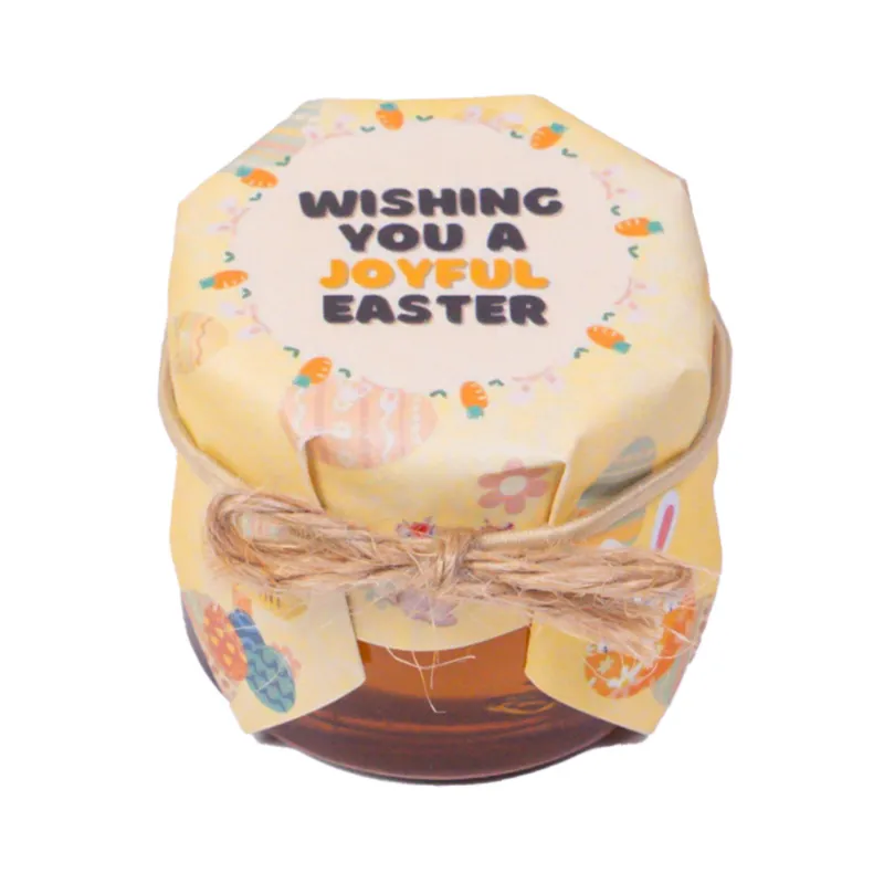 HoneySpree Joyful Easter Honey Jar mini honey jar in Easter packaging