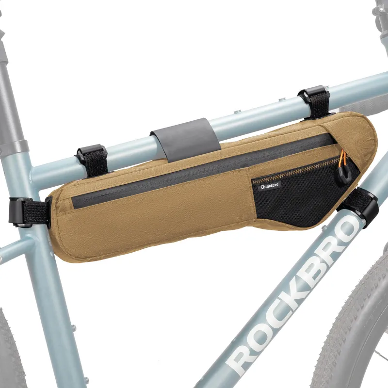 RockBros US Bike Down Tube Bag in 3.5L, 4.2L, or 5L capacity mounted on frame