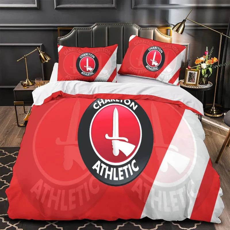EBuycos Athletic Bilbao Bedding Set Duvet Cover Without Filler, Athletic Bilbao logo on duvet