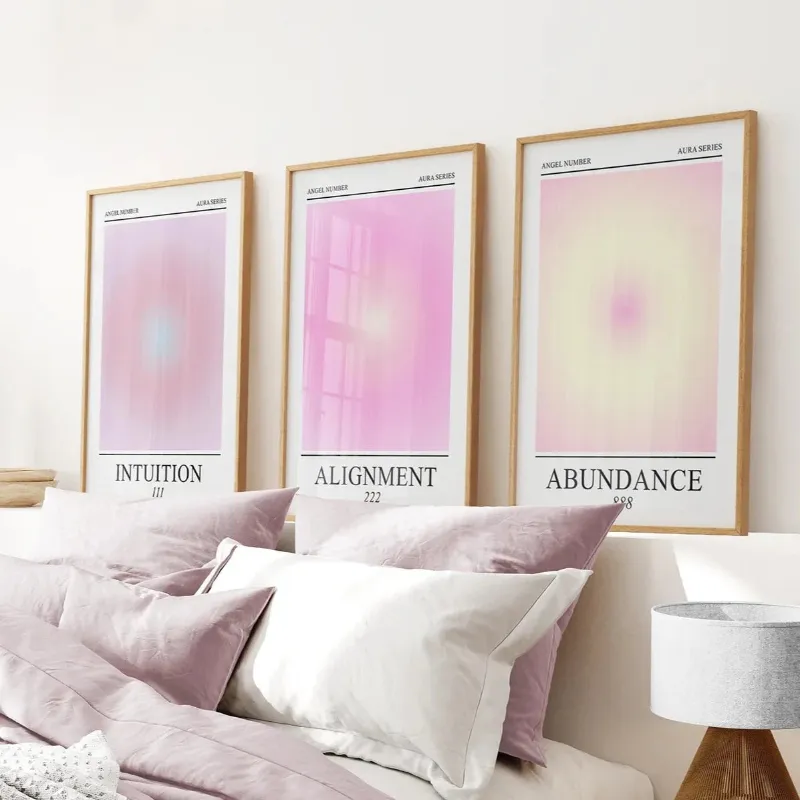 Wall Art Set Aura Energy Spiritual Gradient Wall Art Set, gradient spiritual wall prints