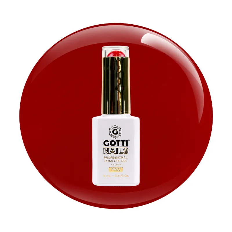 Gotti Nails #27G Gel Color Pretty Little Miss true red crème gel polish bottle