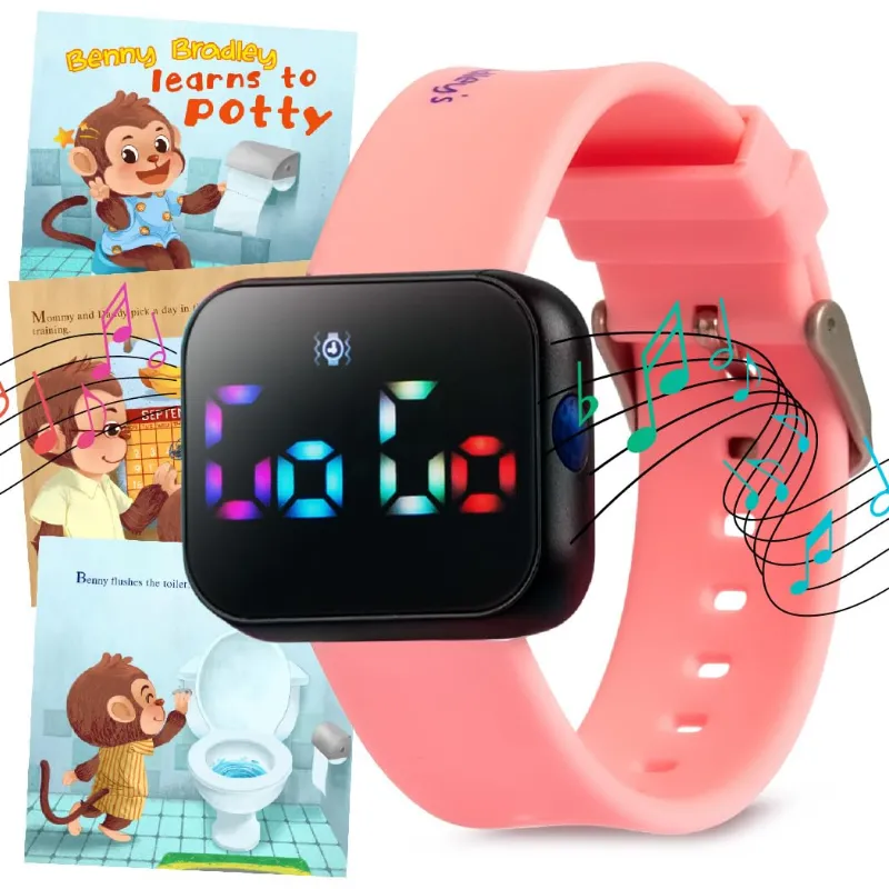Benny Bradley's Potty Training Watch with eBook in pink