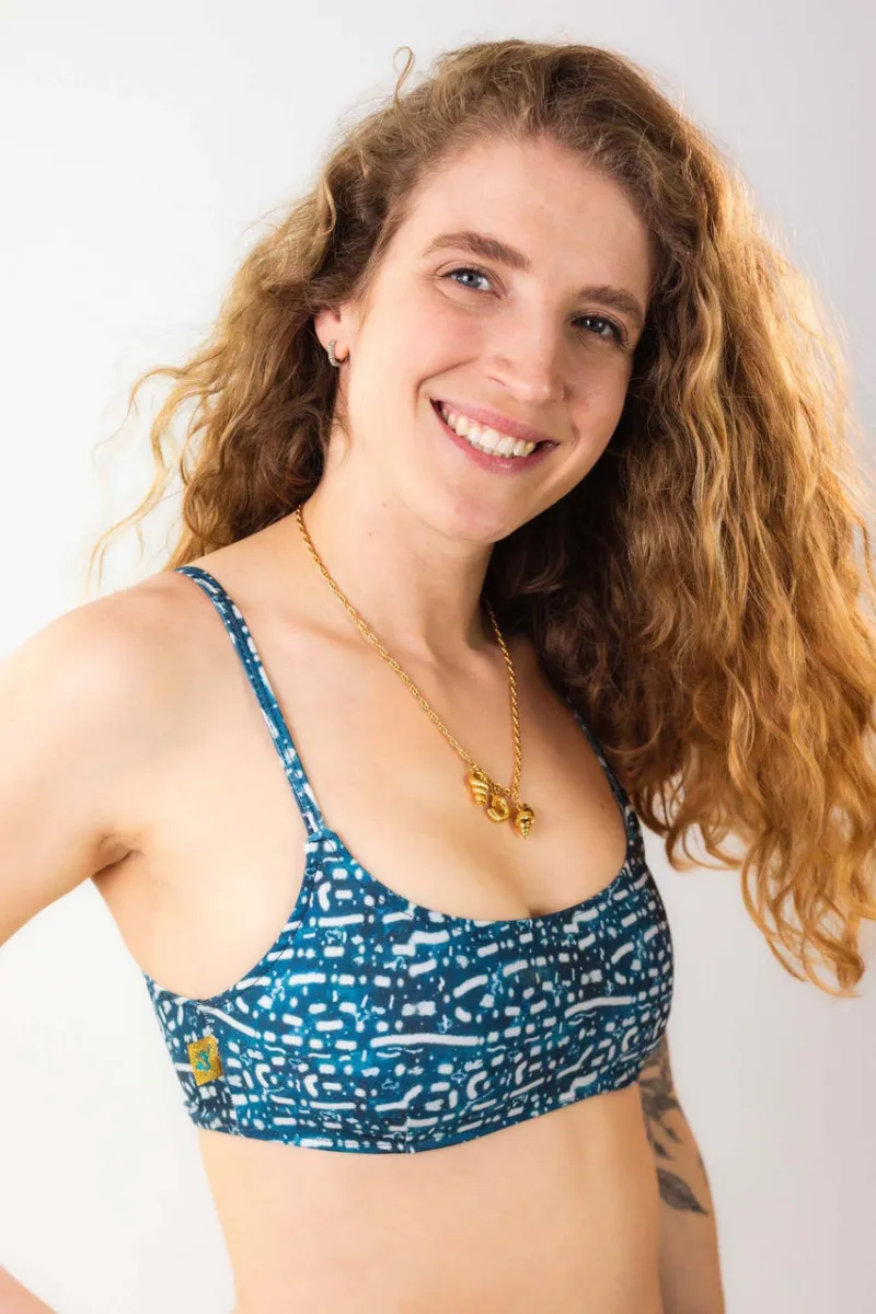 Sereia Guardiã Oceanic Girls Padded Bikini Top in exclusive ocean animal print