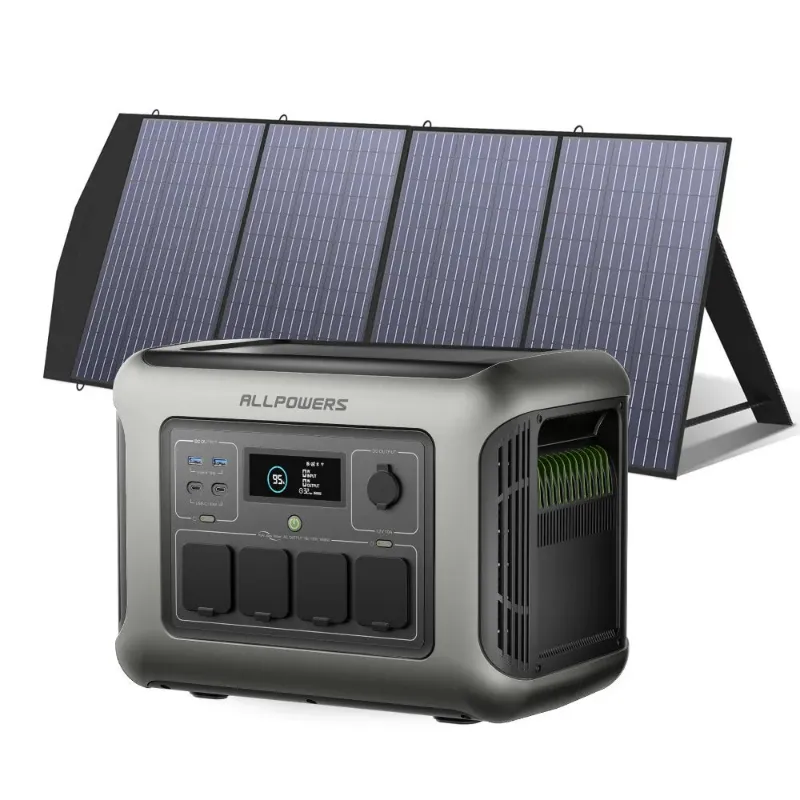 ALLPOWERS ES Generador Solar 1600W R1500 LITE with SP033 200W solar panel