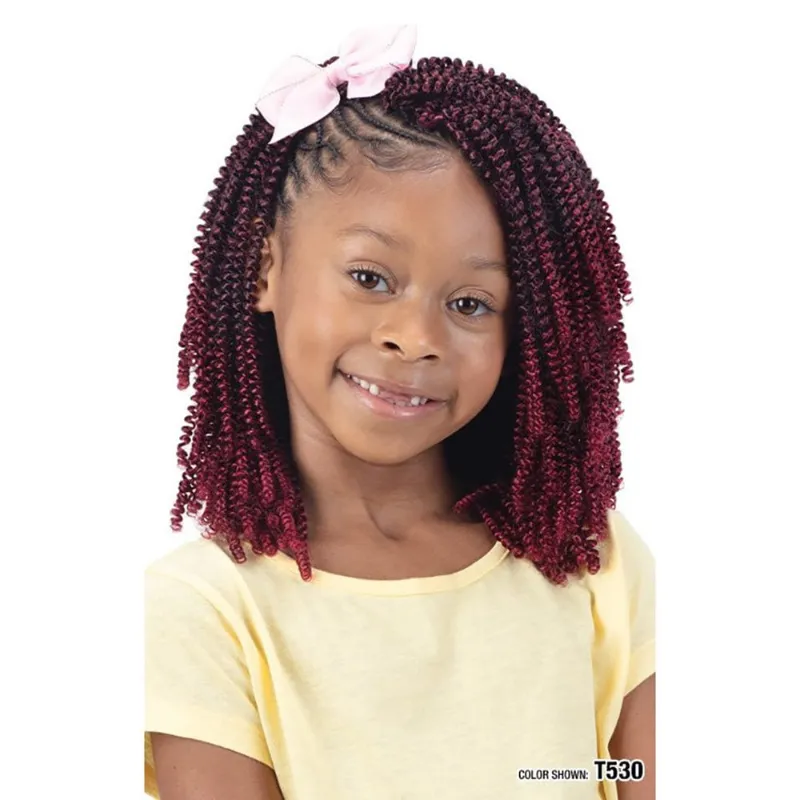 Hairsofly Shop FreeTress 3X kids bohemian curl crochet braid, 8 inch soft synthetic hair