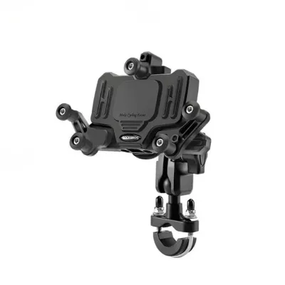 RockBros US Alloy & Polymer Composite Phone Mount attached to bicycle handlebar