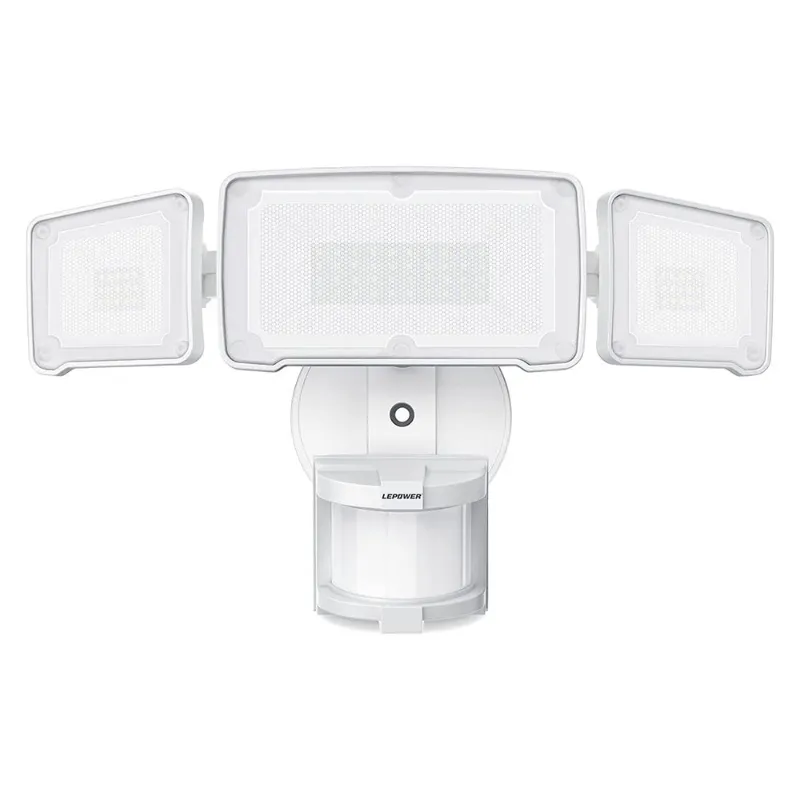 Lepower Tec 4200LM LED Security Lights motion detector with three adjustable heads