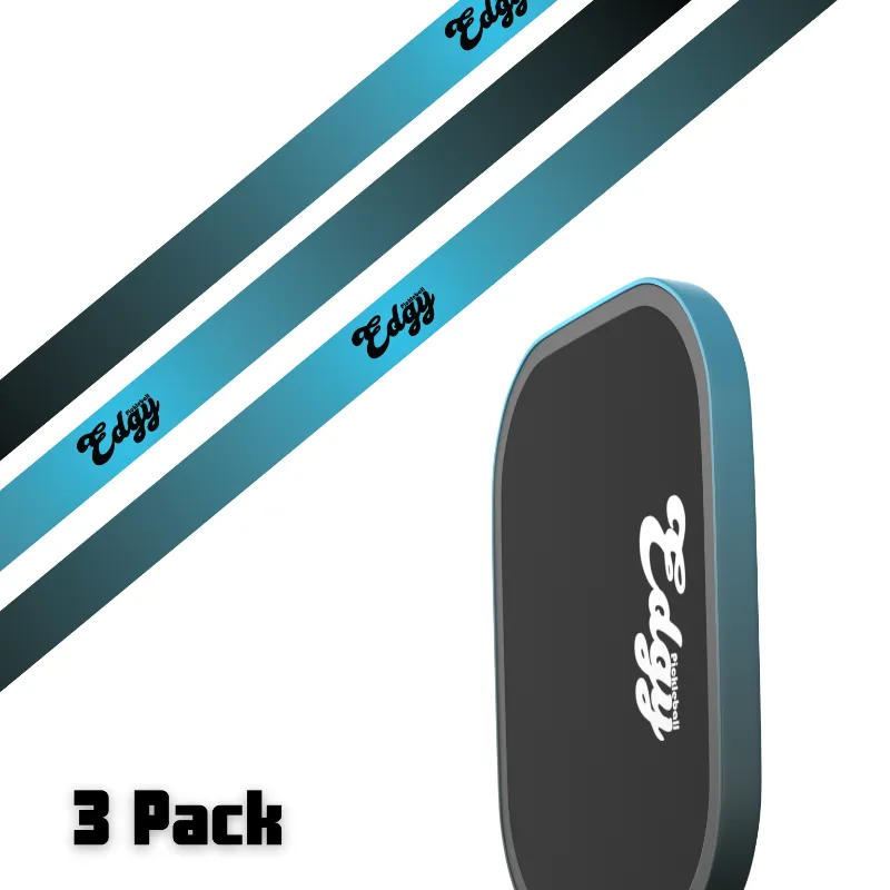 SLYCE Sport Single Gradient Edge Tape three pack for pickleball paddle edge protection