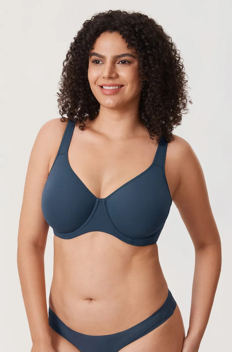 Essenther Global Inbarely Plus Full Coverage Underwire Bra with seamless design for fuller figures