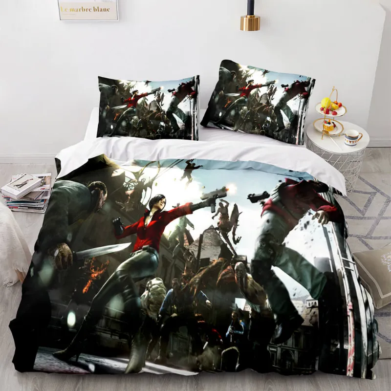 EBuycos Biomutant Cosplay Bedding Set Quilt Cover in anime design