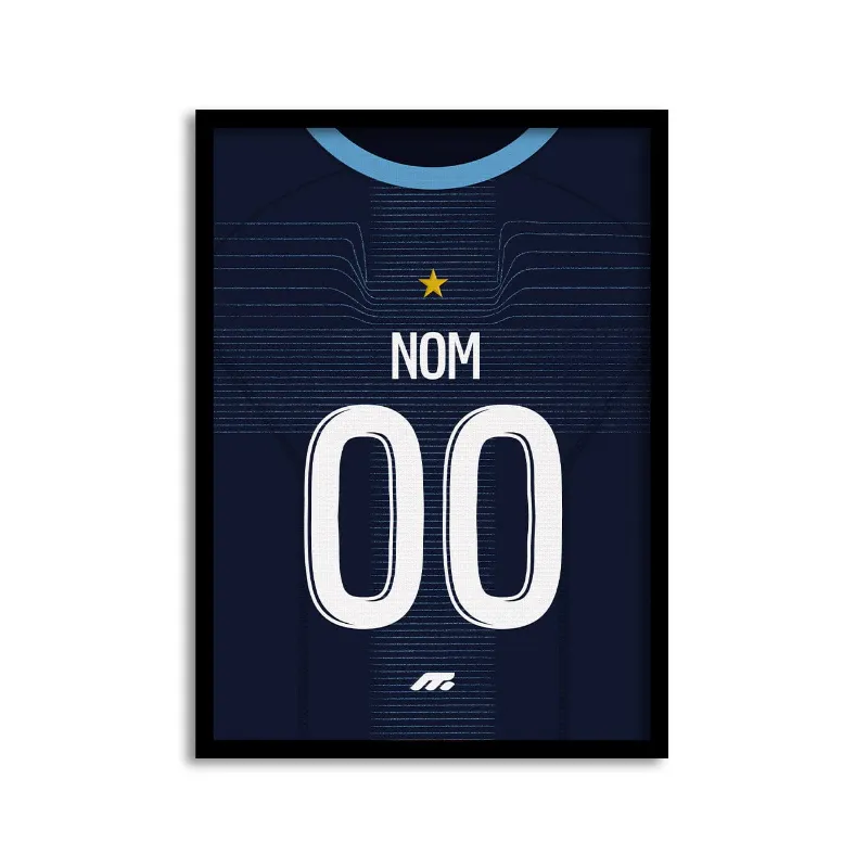 MYCASE FC AFFICHE MARSEILLE - EXTERIEUR football away kit poster