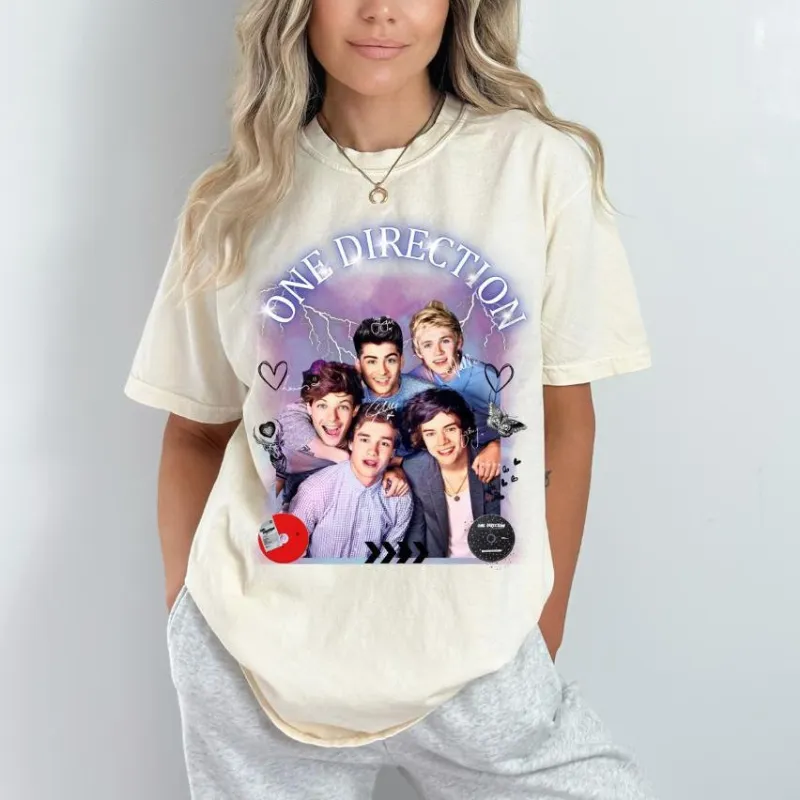 TTAesthetic 1D Inspired Graphic Directioner T-Shirt showing fan-inspired artwork