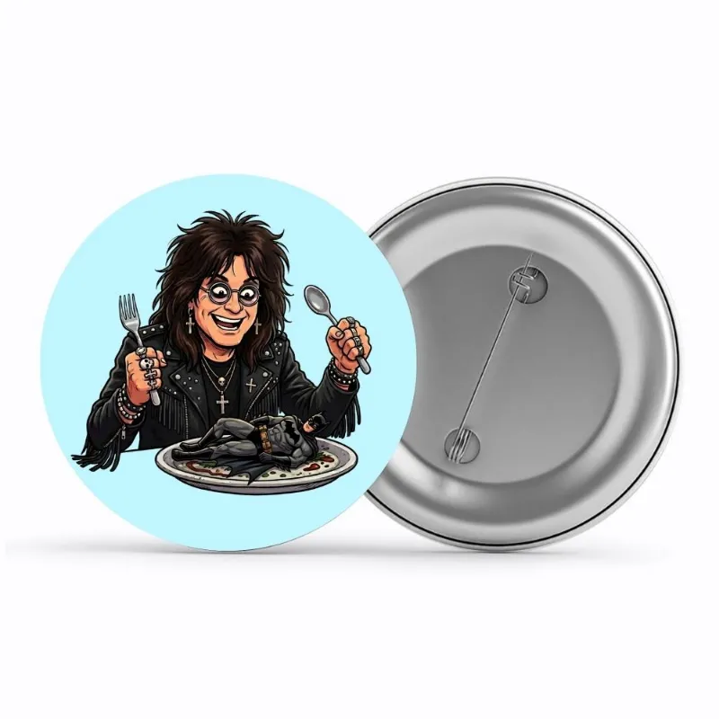 The Banyan Tee US Badge - Bat Meal pin button with glossy finish and pin-back