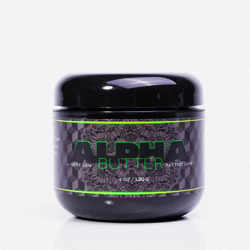 Painless Tattoo Alpha Tattoo Butter jar for tattoo aftercare and skin healing