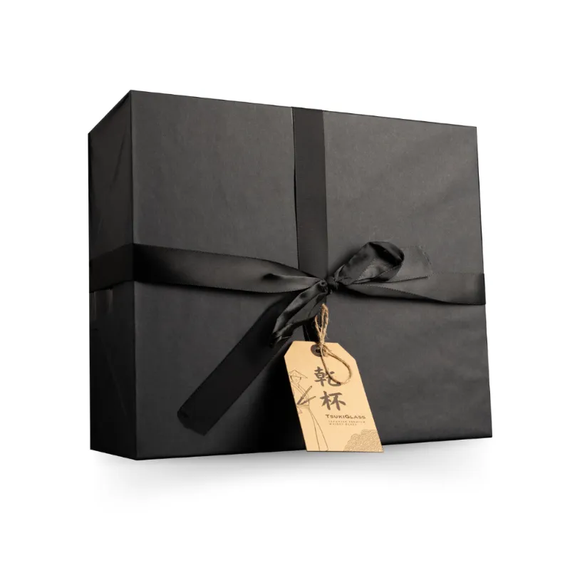 TsukiGlass Limited Edition Box gift wrapped for presentation