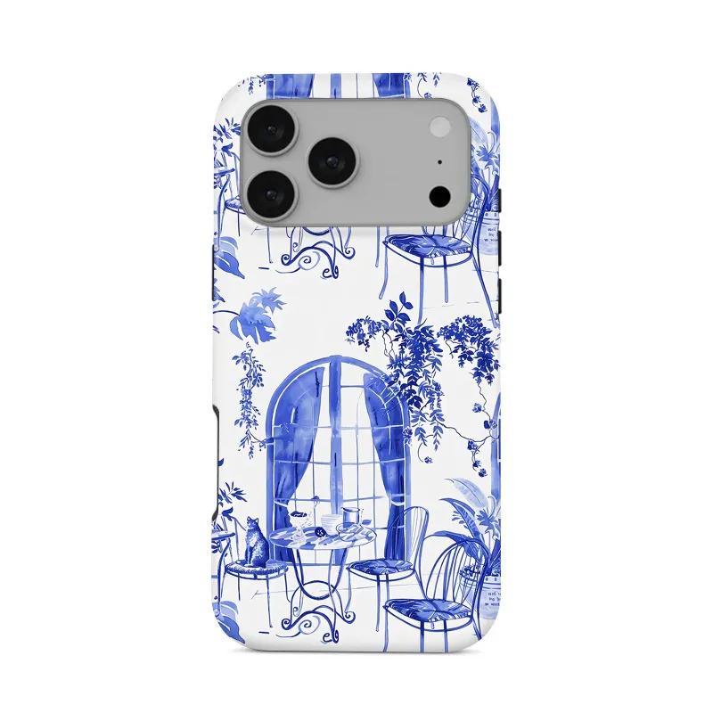 COBAK Case Bistro Tough Phone Case with printed bistro-themed design
