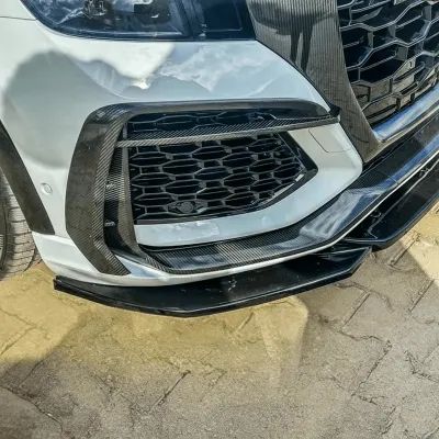 Twenty Two Tuning AV1 Style Carbon Fiber Front Fog Light Surrounds Compatible With Audi RSQ8 (4M80)
