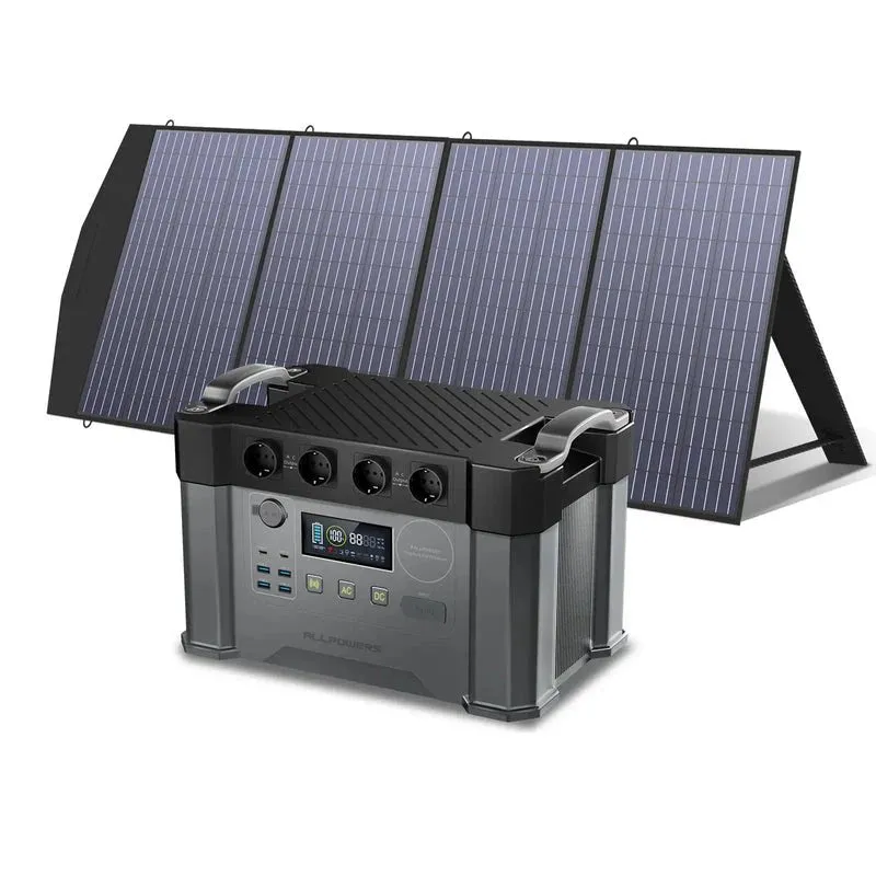 ALLPOWERS ES Generador Solar 2400W S2000 Pro with SP033 200W solar panel