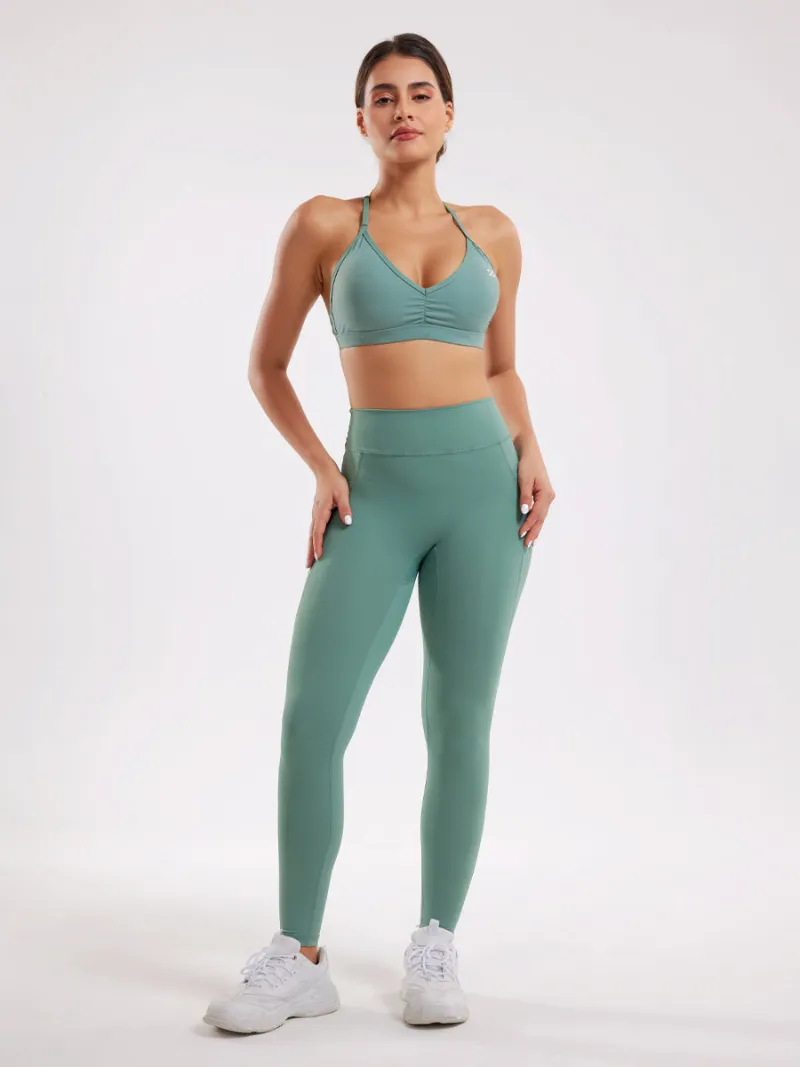 Zuluzenith Fitness Yoga Outfit Sets two-piece high-waist set