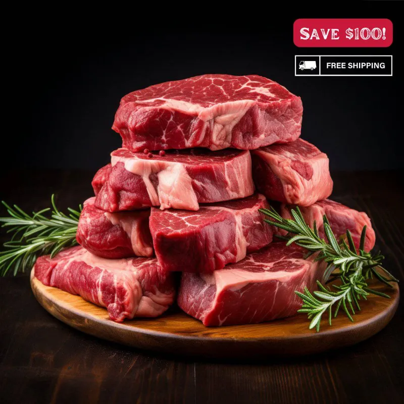 Halal World Depot SteakMaster Selection, customizable bundle of premium Halal steak cuts