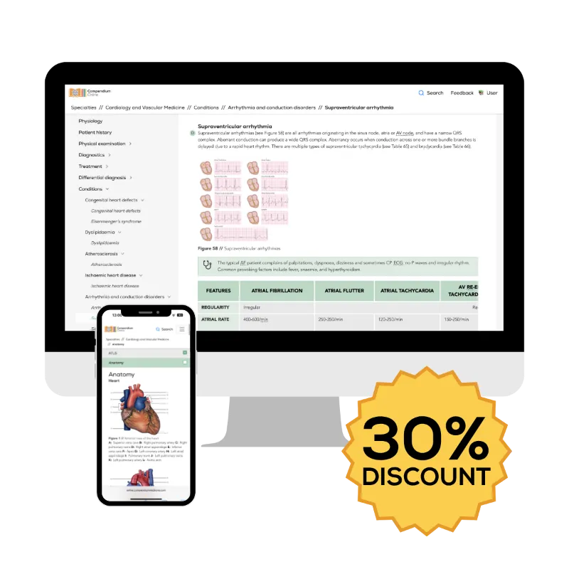 Compendium Medicine Cardiology and Vascular Medicine online subscription for healthcare professionals