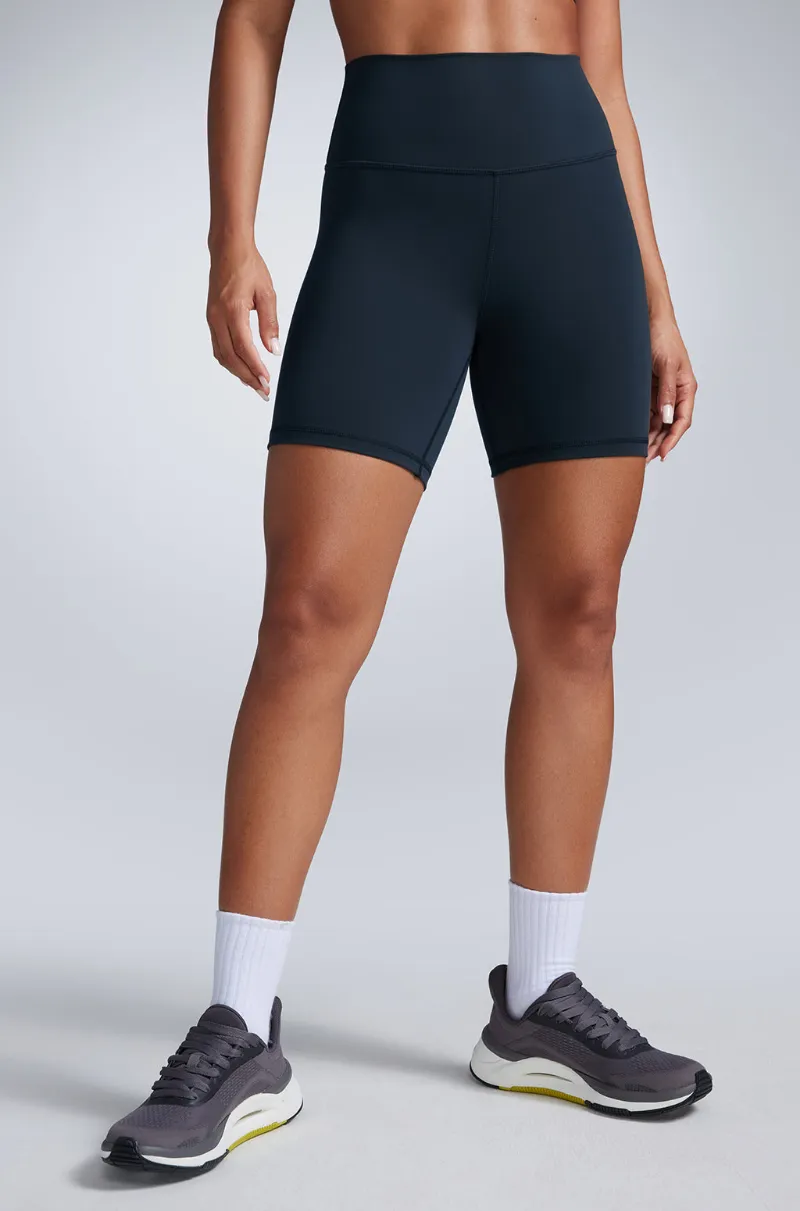 Essenther Global Fast Dry Athletic Shorts 6 inch with high waist and seamless design