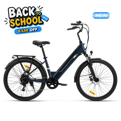 Touroll J2 ST Electric Bike, step-through frame for comfort