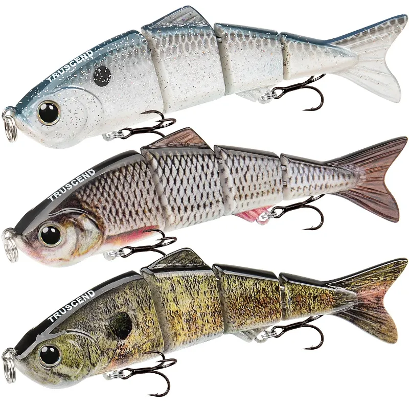 Truscend Fishing Easy Catch Swimmax metal-jointed swimbait lure with realistic fish details