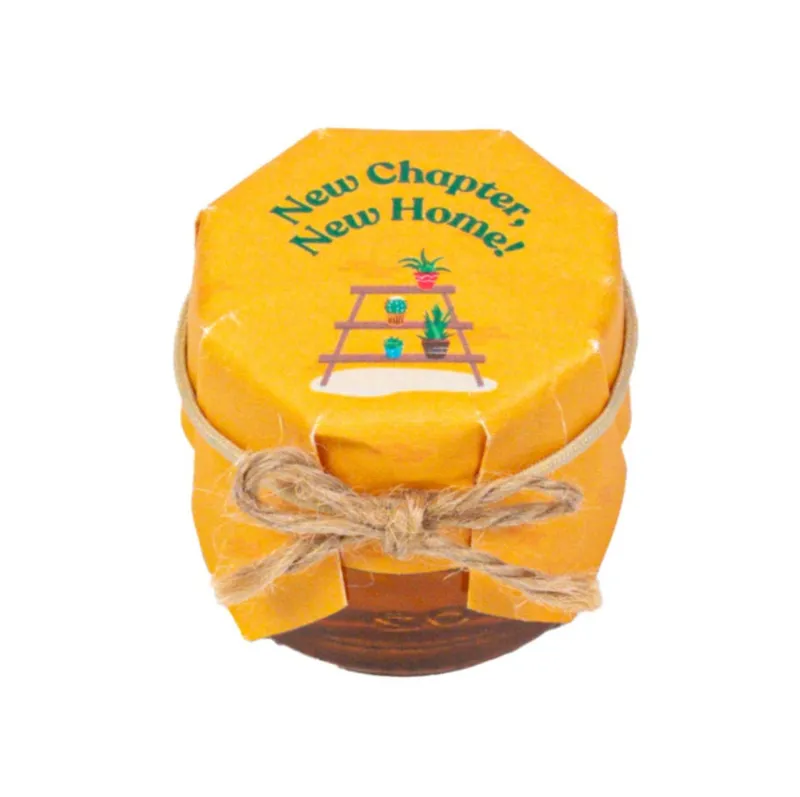 HoneySpree New Chapter mini honey jar, small decorative glass jar with honey