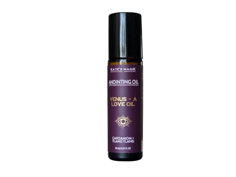 Kates Magik Venus anointing oil roll-on with cardamom, ylang ylang, and sandalwood