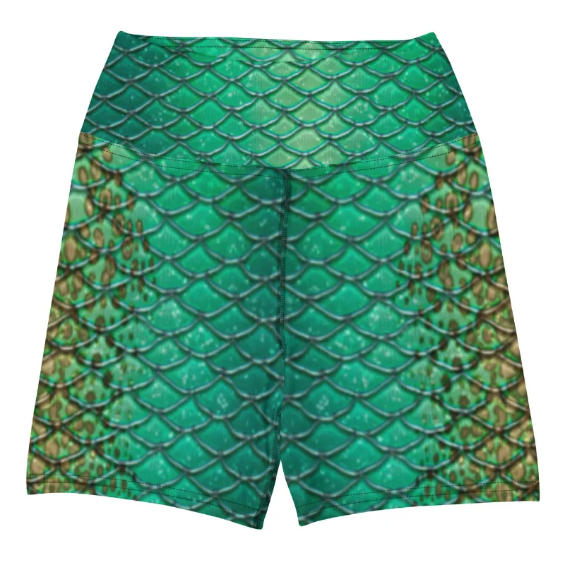 Sereia Guardiã Gaia Yoga Shorts with high waistband