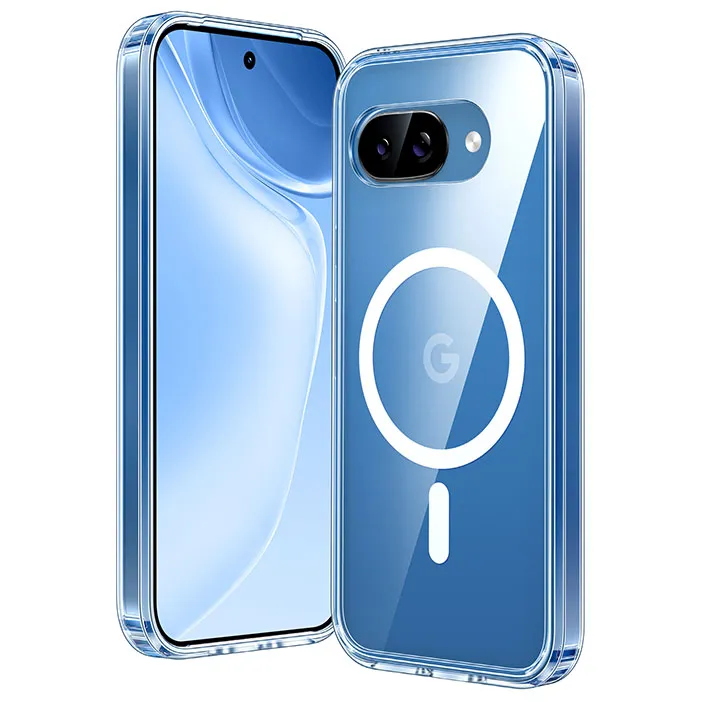 FNTCASE OFFICIAL Google Pixel 9A 6.1 inch clear magnetic case with anti-yellowing coating
