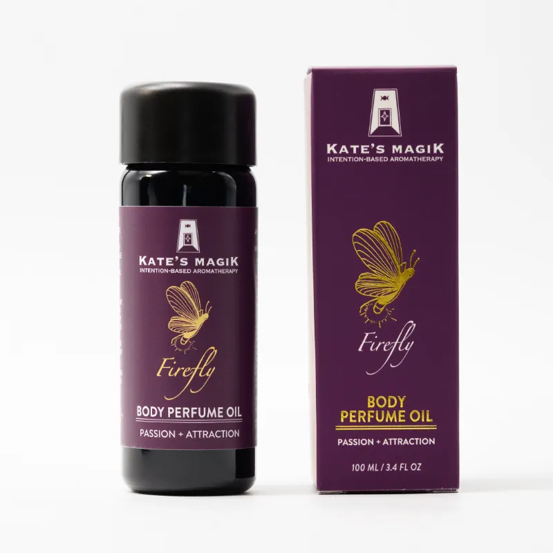 Kates Magik Firefly Body Perfume Oil bottle for passion and attraction