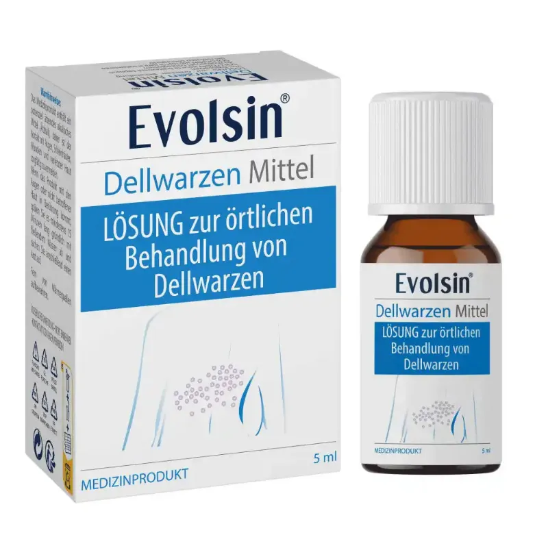 Evolsin Medical Dellwarzen Mittel molluscum contagiosum treatment bottle