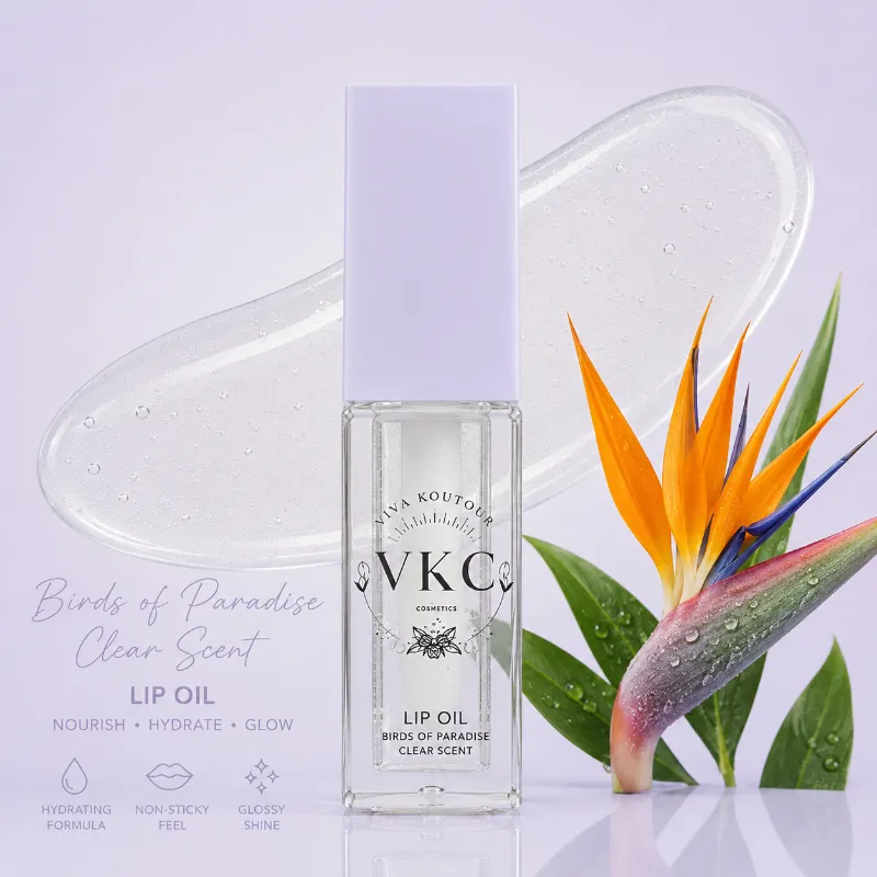 Viva Koutour Cosmetics VKC Lip Oil Ultra Bird of Paradise Clear glossy plumping lip oil