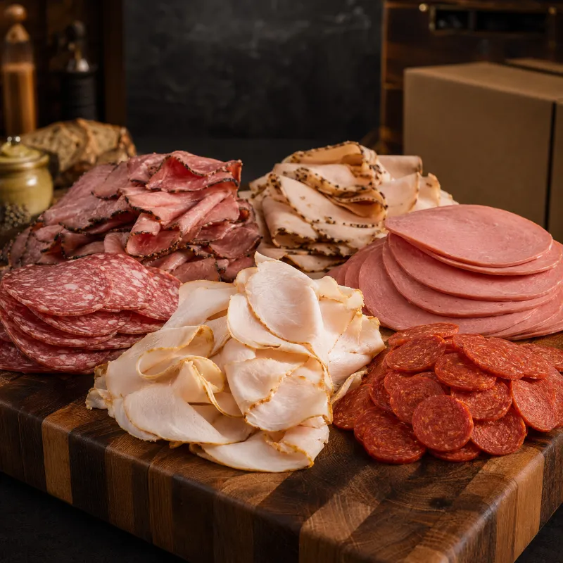 Halal World Depot Deliciously Deli-ghtful Box, assorted halal smoked deli meats bundle