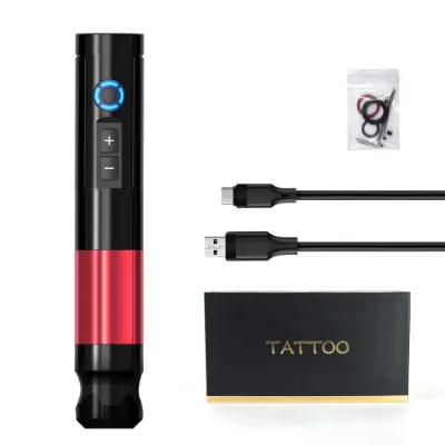 Ambition Tattoo Ruling Wireless Tattoo Pen Machine with LED display and coreless motor