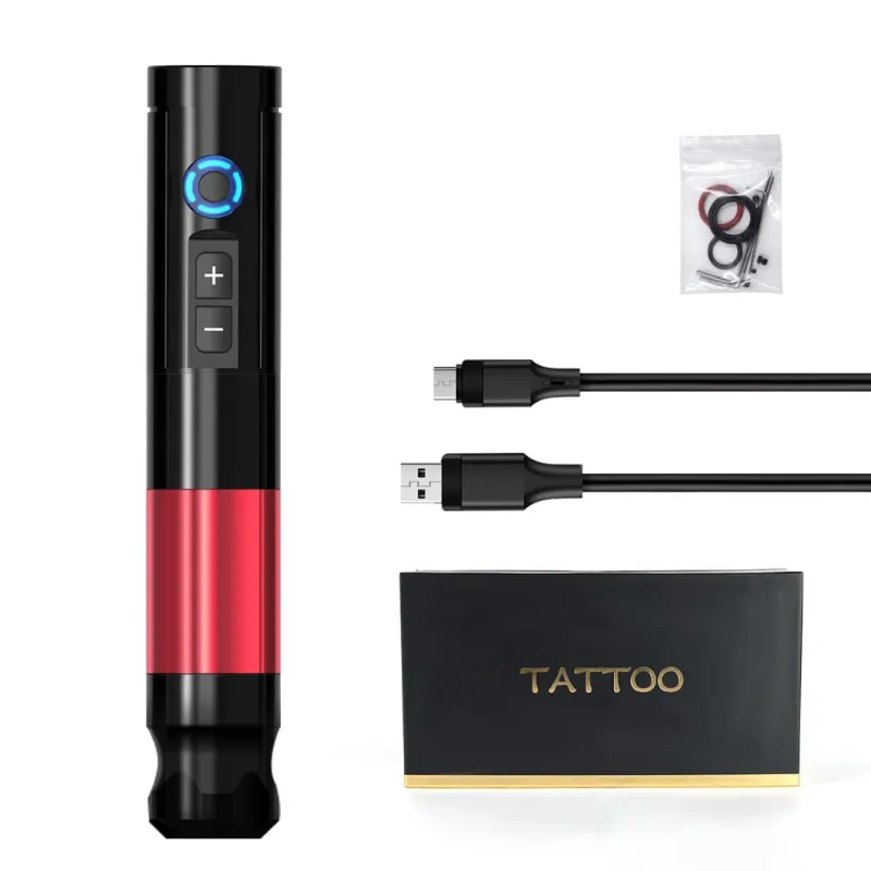 Ambition Tattoo Ruling Wireless Tattoo Pen Machine with LED display and coreless motor