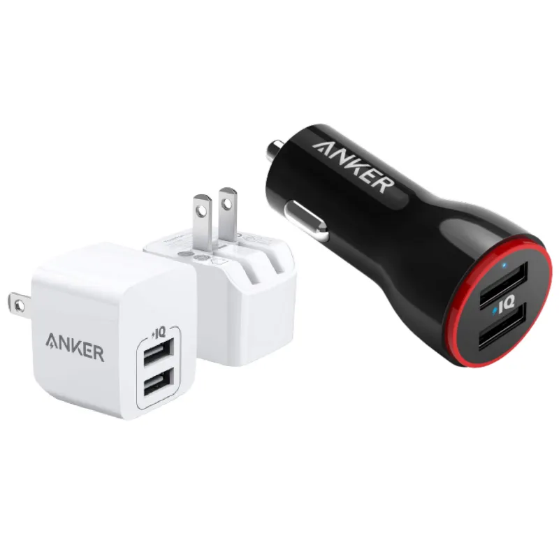 MOS Equipment Go Kit USB car charger adapter and wall charger