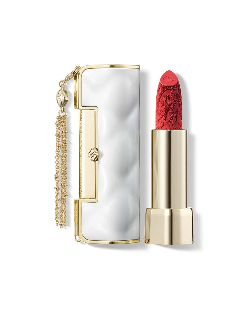 Florasis Blooming Rouge Soft Matte Love Lock Lipstick with engraved design