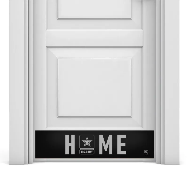Deck the Door Decor US Army Home Engraved Door Kick Plate with official military branding