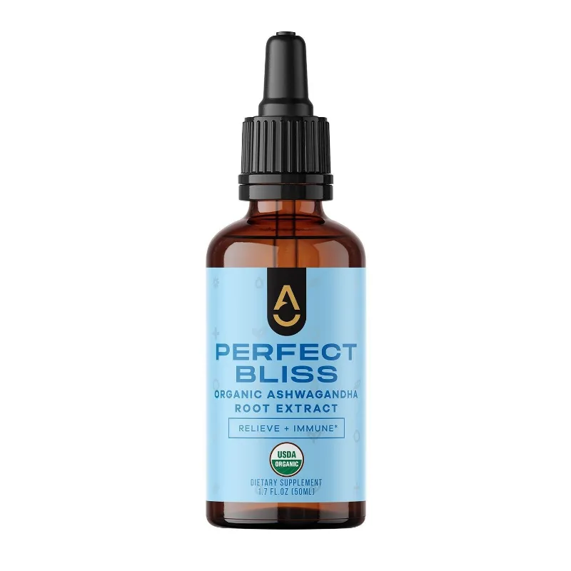 Activation Products Perfect Bliss organic ashwagandha root extract dropper bottle