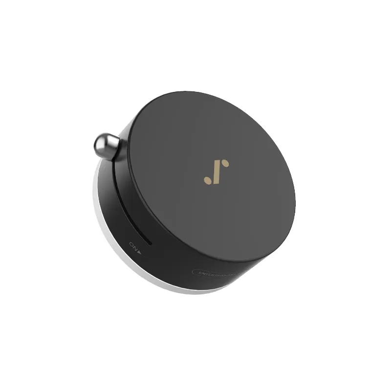 Aurzen MagPlay Dual-Sided Mount for ZIP Projector attached to a glass surface