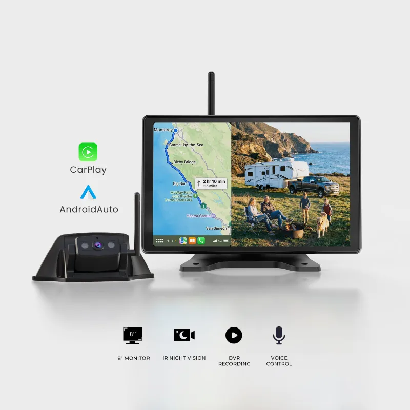 AUTO-VOX Vista RC08 upgraded RV backup camera with CarPlay integration