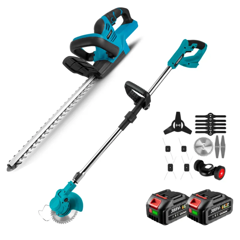 NewBeny 6-inch grass trimmer and 20-inch hedge trimmer combo kit