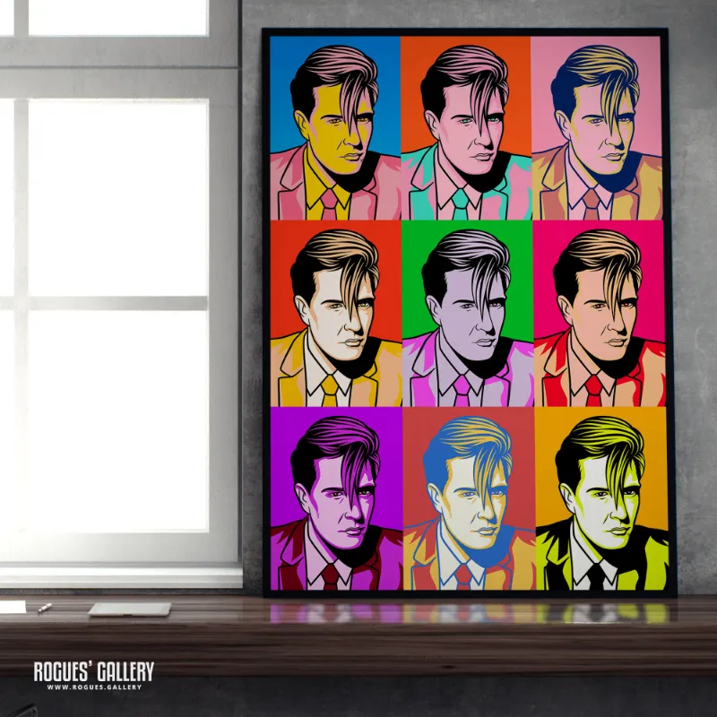 Rogues Gallery 80s Retro Project Martin Fry of ABC pop art print in Warhol style